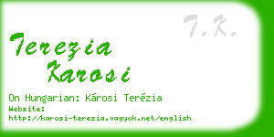 terezia karosi business card